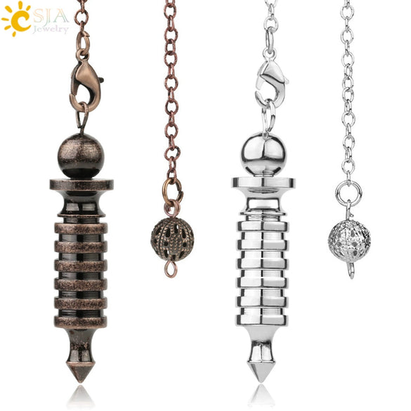 Retro Electroplated Copper Geometric Spiral Pendulum Pendant Necklace Detachable Metal Ornament For Women And Men