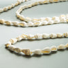 Retro Ethnic Style White Shell Conch Long Necklace With Zircon Pendant Multi Layer Ball Chain Jewelry