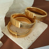 Retro Fashion Light Luxury 316L Stainless Steel Gold Plated Magnetic Bracelet
