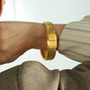 Retro Fashion Light Luxury 316L Stainless Steel Gold Plated Magnetic Bracelet
