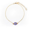 Retro Fashion New Diamondencrusted Geometric Devil's Eye Anklet Women's Alloy Jewelry