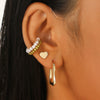 Retro Fashion Niche Ear Stud Ear Buckle Ear Clip For Women Alloy Material Drop Shape Electroplating Treatment