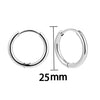 Retro Fashion Simple Geometric Round Hoop Earring Electroplating Unisex