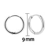 Retro Fashion Simple Geometric Round Hoop Earring Electroplating Unisex