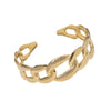 Retro Fashion Stainless Steel Chainshaped Cshaped Electroplated Bracelet