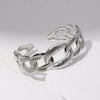Retro Fashion Stainless Steel Chainshaped Cshaped Electroplated Bracelet