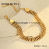 Retro Fashion Stainless Steel Geometric Pendant Bracelet For Women With Electroplating Design