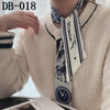 Retro Floral Parrot Print Narrow Long Silk Hair Scarf Elegant Hair Ribbon For Women