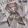 Retro Floral Parrot Print Narrow Long Silk Hair Scarf Elegant Hair Ribbon For Women