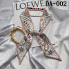 Retro Floral Parrot Print Narrow Long Silk Hair Scarf Elegant Hair Ribbon For Women