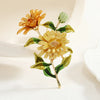 Retro Flower Alloy Enamel Women'S Brooches