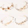 Retro Flower Alloy Handmade Artificial Pearls Hair Band