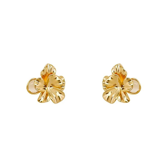 Retro Flower Alloy Women'S Ear Studs