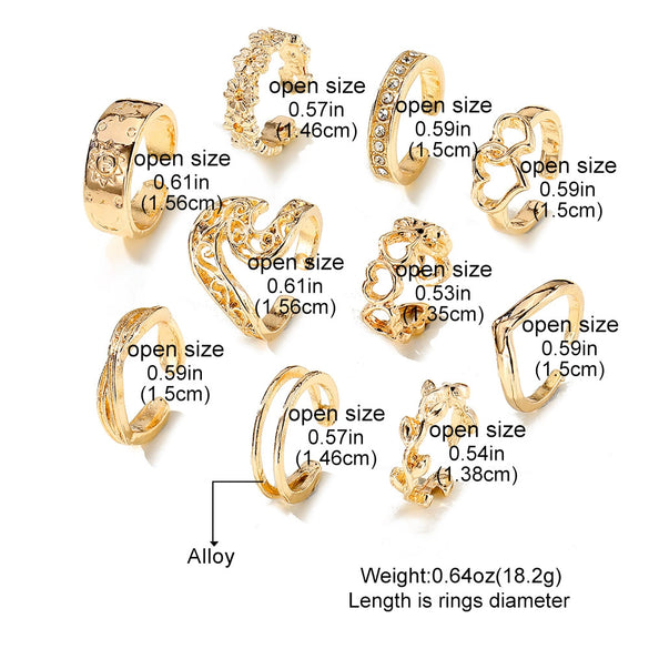 Retro Flower Geometric Pattern Alloy Ring For Women