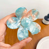 Retro Flower Handmade Pvc Hair Accessories For Women Grab Clip