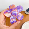 Retro Flower Handmade Pvc Hair Accessories For Women Grab Clip