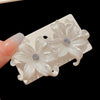 Retro Flower Tassel Pearl U Shaped Earrings For Women Set With Pearls Little Fresh Style