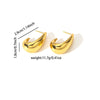 Retro Flower Titanium Steel Electroplated Women's Earrings