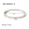 Retro French Literature And Art Style Geometric Zircon Bracelet Stainless Steel With 18K Real Gold Electroplating Non Fading Waterproof Anti Allergy