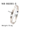 Retro French Literature And Art Style Geometric Zircon Bracelet Stainless Steel With 18K Real Gold Electroplating Non Fading Waterproof Anti Allergy