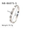Retro French Literature And Art Style Geometric Zircon Bracelet Stainless Steel With 18K Real Gold Electroplating Non Fading Waterproof Anti Allergy