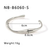 Retro French Literature And Art Style Geometric Zircon Bracelet Stainless Steel With 18K Real Gold Electroplating Non Fading Waterproof Anti Allergy