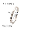 Retro French Literature And Art Style Geometric Zircon Bracelet Stainless Steel With 18K Real Gold Electroplating Non Fading Waterproof Anti Allergy