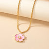 Retro French Style Flower Rhinestones Alloy Wholesale Necklace