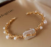 Retro Freshwater Pearl Copper Bracelets Bangle In Bulk