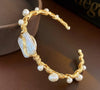 Retro Freshwater Pearl Copper Bracelets Bangle In Bulk