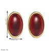 Retro Fruit Style Alloy Earrings For Women With Purple Rhinestone Pearl And Red Oval Strawberry Raffia Flower Design Set With Diamonds