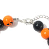 Retro Funny Halloween Pattern Pumpkin Wood Beaded Halloween Women'S Bracelets Necklace