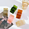 Retro Geometric Acetate Sheet Hair Disk Grip Clip For The Back Of The Head