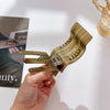 Retro Geometric Acetate Sheet Hair Disk Grip Clip For The Back Of The Head