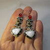 Retro Geometric Alloy Earrings For Women With Electroplating Treatment