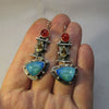 Retro Geometric Alloy Earrings For Women With Electroplating Treatment