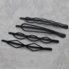 Retro Geometric Gold Tone Alloy Side Hair Clips Electroplated Simple Bangs Hairpins Versatile Women's Hair Accessories Set