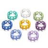 Retro Geometric Hollow Alloy Ring With Baked Enamel Finish Fashion Index Finger Ring For Women And Men