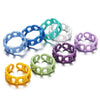 Retro Geometric Hollow Alloy Ring With Baked Enamel Finish Fashion Index Finger Ring For Women And Men