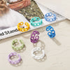 Retro Geometric Hollow Alloy Ring With Baked Enamel Finish Fashion Index Finger Ring For Women And Men