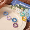 Retro Geometric Hollow Alloy Ring With Baked Enamel Finish Fashion Index Finger Ring For Women And Men