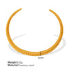 Retro Geometric Hollow Striped 316L Stainless Steel Bracelet Polished And Electroplated