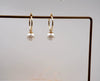 Retro Geometric Imitation Pearl Handmade Women's Earrings