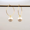 Retro Geometric Imitation Pearl Handmade Women's Earrings