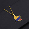 Retro Geometric Pendant Stainless Steel Necklace With O Chain Electroplated Unisex Ethnic Style Jewelry Accessory