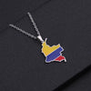 Retro Geometric Pendant Stainless Steel Necklace With O Chain Electroplated Unisex Ethnic Style Jewelry Accessory