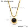Retro Geometric Round Titanium Steel And Tiger's Eye Earrings With Electroplating For Women