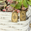Retro Geometric Titanium Steel Tarot Pendant Necklace With Electroplating For Women