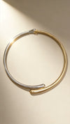Retro Geometric Zinc Alloy Choker Necklace With Side Chain Metal Buckle And Water Drop Pendant Unisex Punk Jewelry