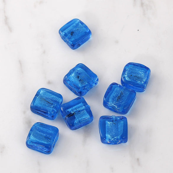 Retro Glass And Glaze Square Straight Hole Beads For Diy Earrings Necklaces And Bracelets
